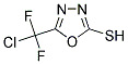 5-[CHLORO(DIFLUORO)METHYL]-1,3,4-OXADIAZOL-2-YL HYDROSULFIDE Struktur