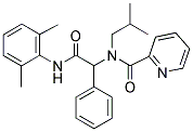 N-[2-(2,6-DIMETHYLANILINO)-2-OXO-1-PHENYLETHYL]-N-ISOBUTYL-2-PYRIDINECARBOXAMIDE Struktur