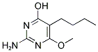 2-AMINO-5-N-BUTYL-4-HYDROXY-6-METHOXYPYRIMIDINE Struktur