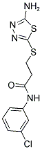 3-[(5-AMINO-1,3,4-THIADIAZOL-2-YL)THIO]-N-(3-CHLOROPHENYL)PROPANAMIDE Struktur