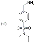 4-(AMINOMETHYL)-N,N-DIETHYLBENZENESULFONAMIDE HYDROCHLORIDE Struktur