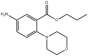 PROPYL 5-AMINO-2-MORPHOLIN-4-YLBENZOATE Struktur