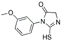 2-MERCAPTO-3-(3-METHOXYPHENYL)-3,5-DIHYDRO-4H-IMIDAZOL-4-ONE Struktur