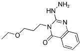 3-(3-ETHOXYPROPYL)-2-HYDRAZINOQUINAZOLIN-4(3H)-ONE Struktur