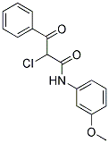 2-CHLORO-N-(3-METHOXYPHENYL)-3-OXO-3-PHENYLPROPANAMIDE Struktur