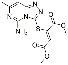 DIMETHYL (2Z)-2-[(5-AMINO-7-METHYL[1,2,4]TRIAZOLO[4,3-C]PYRIMIDIN-3-YL)THIO]BUT-2-ENEDIOATE Struktur