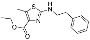 ETHYL 5-METHYL-2-[(2-PHENYLETHYL)AMINO]-1,3-THIAZOLE-4-CARBOXYLATE Struktur