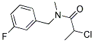 2-CHLORO-N-(3-FLUOROBENZYL)-N-METHYLPROPANAMIDE Struktur