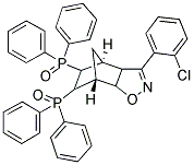 5-(2-CHLOROPHENYL)-8-(DIPHENYLPHOSPHORYL)-3-OXA-4-AZATRICYCLO[5.2.1.0(2,6)]DEC-4-EN-9-YL(DIPHENYL)PHOSPHINE OXIDE Struktur