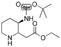 (R)-(3-TERT-BUTOXYCARBONYLAMINO-PIPERIDIN-2-YL)-ACETIC ACID ETHYL ESTER Struktur