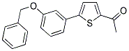 1-(5-[3-(BENZYLOXY)PHENYL]-2-THIENYL)ETHANONE Struktur