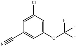 3-CHLORO-5-(TRIFLUOROMETHOXY)BENZONITRILE Struktur