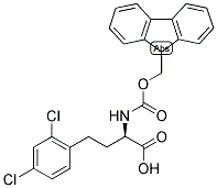 (R)-4-(2,4-DICHLORO-PHENYL)-2-(9H-FLUOREN-9-YLMETHOXYCARBONYLAMINO)-BUTYRIC ACID Struktur