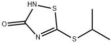 3-HYDROXY-5-ISOPROPYLTHIO-1,2,4-THIADIAZOLE Struktur