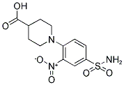 1-[4-(AMINOSULFONYL)-2-NITROPHENYL]PIPERIDINE-4-CARBOXYLIC ACID Struktur