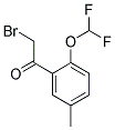 2-BROMO-1-[2-(DIFLUOROMETHOXY)-5-METHYLPHENYL]ETHANONE Struktur