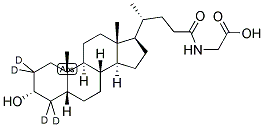 GLYCOLITHOCHOLIC-2,2,4,4-D4 ACID Structure