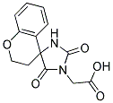 (2',5'-DIOXO-2,3-DIHYDRO-1'H-SPIRO[CHROMENE-4,4'-IMIDAZOLIDIN]-1'-YL)ACETIC ACID Struktur