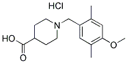 1-(4-METHOXY-2,5-DIMETHYLBENZYL)PIPERIDINE-4-CARBOXYLIC ACID HYDROCHLORIDE Struktur