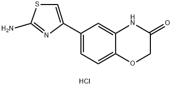 6-(2-AMINO-1,3-THIAZOL-4-YL)-2H-1,4-BENZOXAZIN-3(4H)-ONE HYDROCHLORIDE Struktur