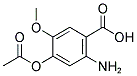 2-AMINO-4-ACETOXY-5-METHOXYBENZOIC ACID Struktur