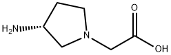 (R)-(3-AMINO-PYRROLIDIN-1-YL)-ACETIC ACID Struktur