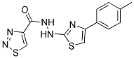 N'-[4-(4-METHYLPHENYL)-1,3-THIAZOL-2-YL]-1,2,3-THIADIAZOLE-4-CARBOHYDRAZIDE Struktur