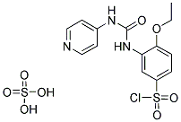 4-ETHOXY-3-(3-PYRIDIN-4-YL-UREIDO)-BENZENESULFONYL CHLORIDE HYDROGEN SULFATE Struktur