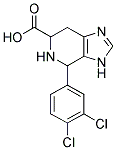 4-(3,4-DICHLORO-PHENYL)-4,5,6,7-TETRAHYDRO-3H-IMIDAZO[4,5-C]PYRIDINE-6-CARBOXYLIC ACID Struktur