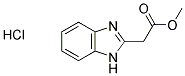 METHYL 1H-BENZIMIDAZOL-2-YLACETATE HYDROCHLORIDE Struktur