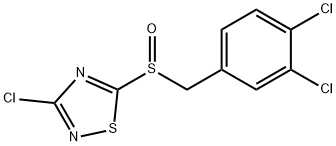 3-CHLORO-5-(3,4-DICHLOROBENZYLSULFINYL)-1,2,4-THIADIAZOLE Struktur