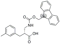 (R)-2-[(9H-FLUOREN-9-YLMETHOXYCARBONYLAMINO)-METHYL]-3-M-TOLYL-PROPIONIC ACID Struktur