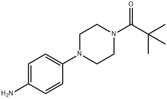 4-[4-(2,2-DIMETHYLPROPANOYL)PIPERAZIN-1-YL]ANILINE Struktur