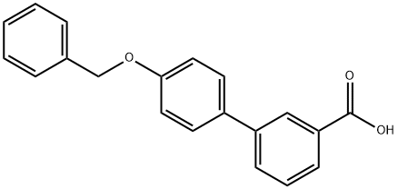 4'-(BENZYLOXY)[1,1'-BIPHENYL]-3-CARBOXYLIC ACID Struktur