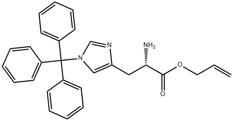 (S)-2-AMINO-3-(1-TRITYL-1H-IMIDAZOL-4-YL)-PROPIONIC ACID ALLYL ESTER Struktur