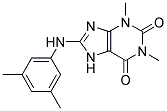 8-[(3,5-DIMETHYLPHENYL)AMINO]-1,3-DIMETHYL-3,7-DIHYDRO-1H-PURINE-2,6-DIONE Struktur