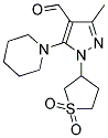 1-(1,1-DIOXIDOTETRAHYDROTHIEN-3-YL)-3-METHYL-5-PIPERIDIN-1-YL-1H-PYRAZOLE-4-CARBALDEHYDE Struktur