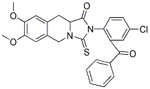 2-(4-CHLORO-2-BENZOYLPHENYL)-7,8-DIMETHOXY-3-THIOXO-2,3,10,10A-TETRAHYDROIMIDAZO[1,5-B]ISOQUINOLIN-1(5H)-ONE Struktur