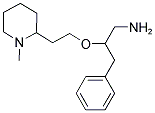 2-[2-(1-METHYL-2-PIPERIDINYL)ETHOXY]-3-PHENYLPROPYLAMINE Struktur