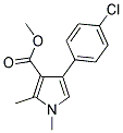 4-(4-CHLORO-PHENYL)-1,2-DIMETHYL-1H-PYRROLE-3-CARBOXYLIC ACID METHYL ESTER Struktur