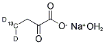 2-KETOBUTYRIC ACID-4-13C,4,4-D2 SODIUM SALT HYDRATE Struktur