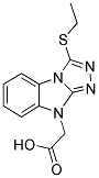 (3-ETHYLSULFANYL-BENZO[4,5]IMIDAZO[2,1-C][1,2,4]TRIAZOL-9-YL)-ACETIC ACID Struktur