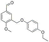 3-[(4-ETHOXYPHENOXY)METHYL]-4-METHOXYBENZALDEHYDE Struktur