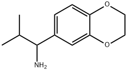 1-(2,3-DIHYDRO-1,4-BENZODIOXIN-6-YL)-2-METHYLPROPAN-1-AMINE Struktur