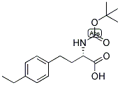 (S)-2-TERT-BUTOXYCARBONYLAMINO-4-(4-ETHYL-PHENYL)-BUTYRIC ACID Struktur