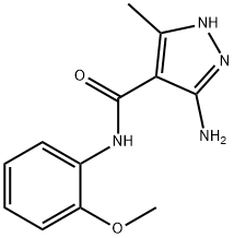 5-AMINO-N-(2-METHOXYPHENYL)-3-METHYL-1H-PYRAZOLE-4-CARBOXAMIDE Struktur