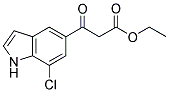 3-(7-CHLORO-1H-INDOLE-5-YL)-3-OXO-PROPIONIC ACID ETHYL ESTER Struktur