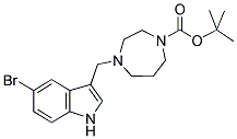 4-(5-BROMO-1H-INDOL-3-YLMETHYL)-[1,4]DIAZEPANE-1-CARBOXYLIC ACID TERT-BUTYL ESTER Struktur