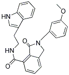 N-[2-(1H-INDOL-3-YL)ETHYL]-2-(3-METHOXYPHENYL)-3-OXO-4-ISOINDOLINECARBOXAMIDE Struktur