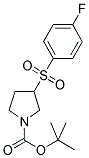 3-(4-FLUORO-BENZENESULFONYL)-PYRROLIDINE-1-CARBOXYLIC ACID TERT-BUTYL ESTER Struktur